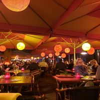 The nice view and seating outside. at Vivolo Olé in Berlin