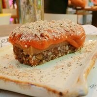 guava cheesecake at Manu Tenório Café in Recife