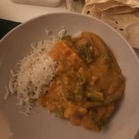 Vegan korma  at Indiska Köket in Jonkoping