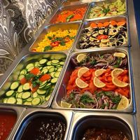 Nice sallad buffee at Indiska Köket in Jonkoping