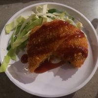Pumpkin kastu (korroke) at YO! Sushi in Glasgow
