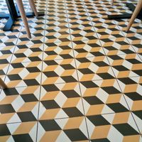 floor detail at Casa das Bôlas in Porto