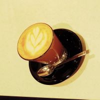 soy latte at Breather Coffee in Zushi