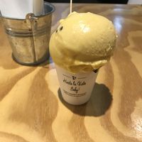 Passion fruit ice cream at Casa Hoba in Rio De Janeiro