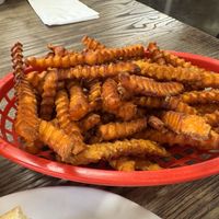 Sweet potato fries! Delicious   at Can't Believe It's Vegan  in Westerville
