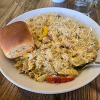 Chickpea Pasta Alfredo at Can't Believe It's Vegan  in Westerville