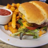 Spicy chicken sandwich at Can't Believe It's Vegan  in Westerville