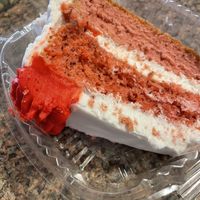 Strawberry cake   at Vegans Are Us in Vineland