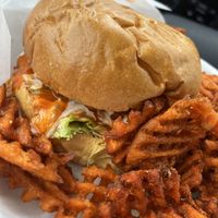 Crispy Buffalo Chick’n Sandwich   at Vegans Are Us in Vineland