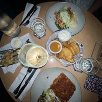 Bottom is the vegan lasagne  at Mika in Airlie Beach