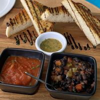 Trio dish, no cheese. at Mika in Airlie Beach