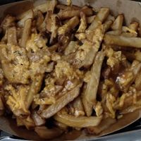 Regular poutine at Dirty Dogs in Montreal