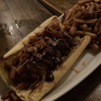 Vegan hot dog  at Dirty Dogs in Montreal