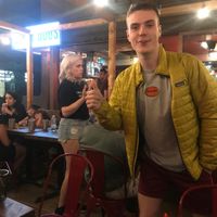 Outside seating at Dirty Dogs in Montreal