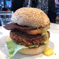 The Fricken Burger - a.ma.zing!  at GG Bistro in Christchurch