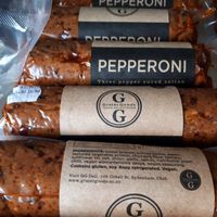 Vegan Pepperoni at GG Bistro in Christchurch