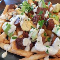 Loaded fries at GG Bistro in Christchurch