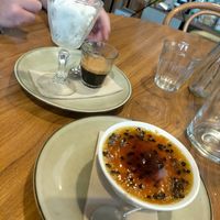 Creme brulee and affogato at GG Bistro in Christchurch