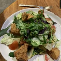 KFT salad. Great meal and very filling at GG Bistro in Christchurch