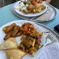 Our plates at Tibits in Lausanne