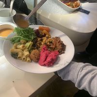 Lunch  at Tibits in Lausanne