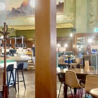 Inside the restaurant   at Tibits in Lausanne