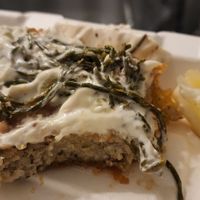 Deep fried cassava, homemade tartar sauce, topped with seaweed at Pretend in Dublin
