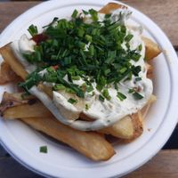 garlic chive cheese chips at Pretend in Dublin