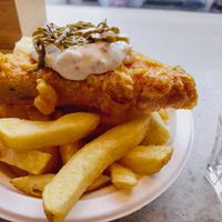 Vish and chips at Pretend in Dublin