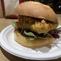 Vish burger at Pretend in Dublin