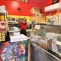 The ladies were working nonstop!   at Speedy Redemption in St Thomas