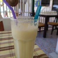 White lotus with soy milk at Sala Bua in Phuket