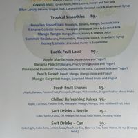 Smoothies at Sala Bua in Phuket