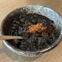 Brown sugar grass jelly at Qǐ Ruò Yǎ in Taichung