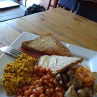 Pangbourne vegan breakfast at Pangbourne Cafe in Pangbourne