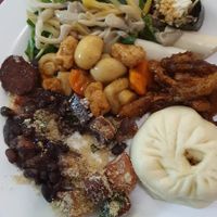 One of my sister's plates (she's not even vegetarian and loves it there!). at San Ro in Belo Horizonte