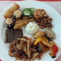 Options from the buffet at San Ro in Belo Horizonte