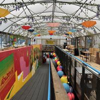 Inside Pop Brixton  at Halo Burger in South West London