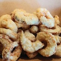 Calamari mushrooms at Vegan Plate in Roseville