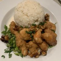 Maple walnut shrimp - pretty good!   at Vegan Plate in Roseville