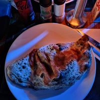 Vegano calzone at La Pizzeria in Koh Tao