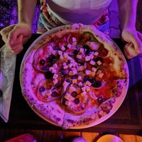 Greek pizza at La Pizzeria in Koh Tao