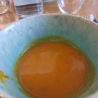 Tomato cream soup at DaTerra - Rua da Rosa in Lisbon