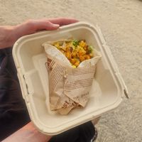 Chickpea wrap to go at Fruit Fusion in Phuket