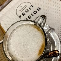 The best coconut cappuccino  at Fruit Fusion in Phuket