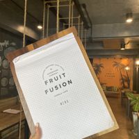 Excellent menu at Fruit Fusion in Phuket