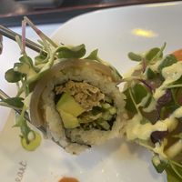 Inside of california roll at Maru JaYeonSik Kimbap in Seoul