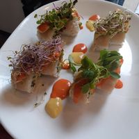 California rolls (delicious!!) at Maru JaYeonSik Kimbap in Seoul