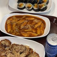Another round of soy chicken, tteokbokki, and kimbab. LOVE  at Maru JaYeonSik Kimbap in Seoul