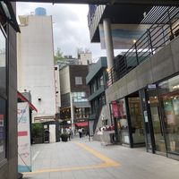 view from stall. It is at kimchi museum   at Maru JaYeonSik Kimbap in Seoul